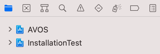 「AVOS.xcodeproj」会出现在项目根目录下。